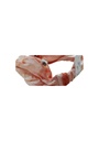 HAIRBAND, HEADBAND, PEACH, SHIBORI, SILK