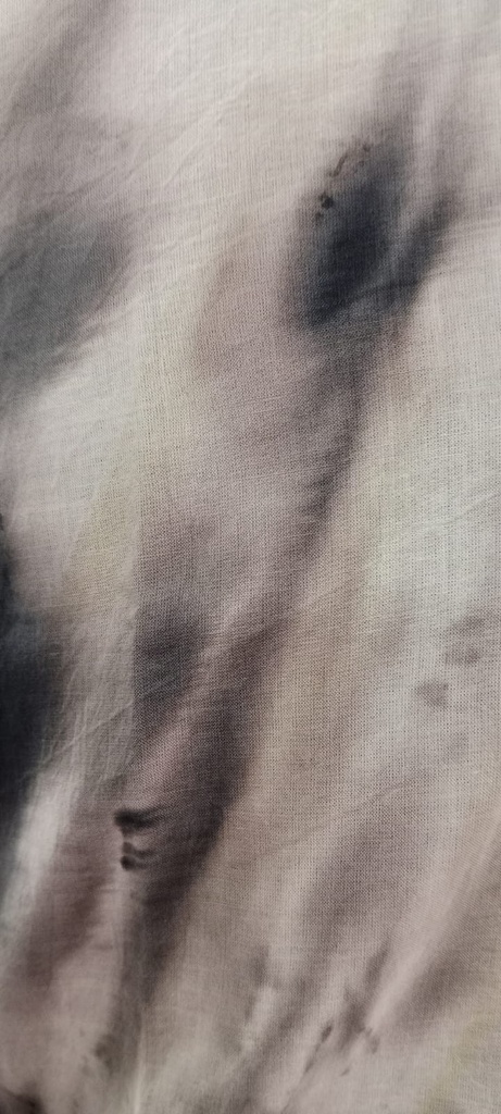 MADRAS LS SHIRT, IRON, SHIBORI, COTTON