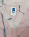 SHORT SLEEVE KAFTAN, PINK-BLUE, SHIBORI_CLAMP, COTTON