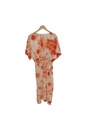 MAXI STRING KAFTAN, ORANGE-WHITE, SHIBORI, COTTON