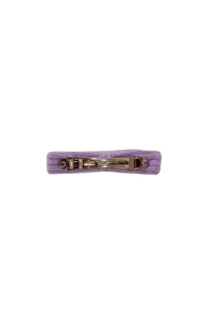 RIBBON HAIRCLIP, PURPLE, CORDUROY