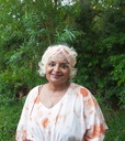 MAXI STRING KAFTAN, ORANGE-WHITE, SHIBORI, COTTON