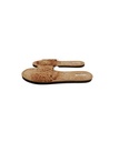 SLIPPER, SHERPA, BROWN, SHIBORI