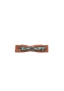 RIBBON HAIRCLIP, ORANGE, DENIM