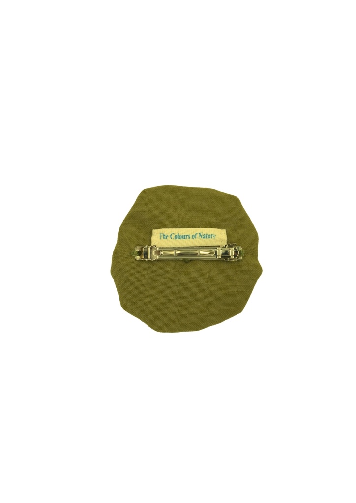 FLOWER HAIRCLIP, DOUBLE, KHAKI