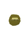 FLOWER HAIRCLIP, DOUBLE, KHAKI