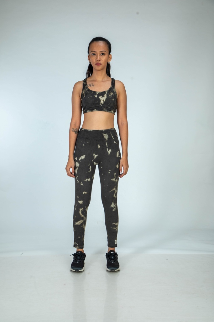 SPORTS BRA, IRON, SHIBORI SPRAY CRUSHING, COTTON