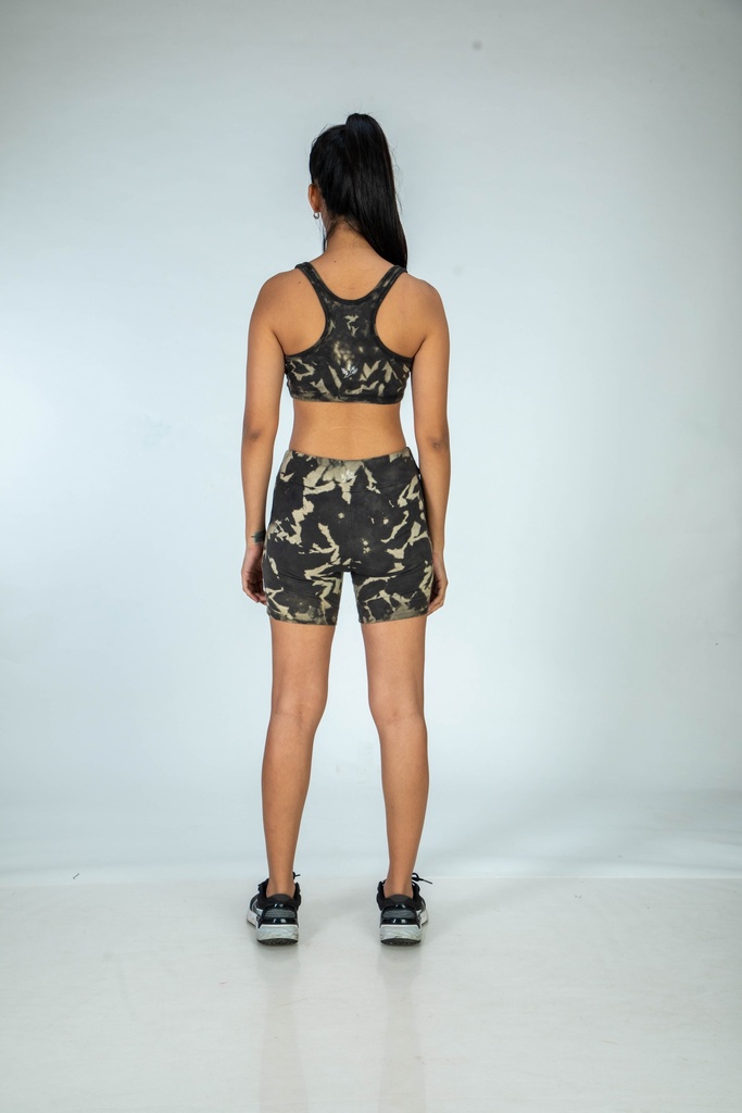 SPORTS SHORTS, IRON, SHIBORI SPRAY CRUSHING, COTTON