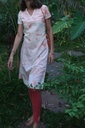 SHANTI KURTA, PINK-WHITE, SHIBORI BATIK, COTTON