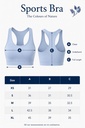 SPORTS BRA, BROWN-BLACK, HALF CRUSHING, COTTON