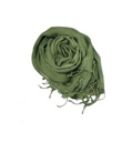 PLAIN SCARF, GREEN 51, COTTON-LINEN BLEND