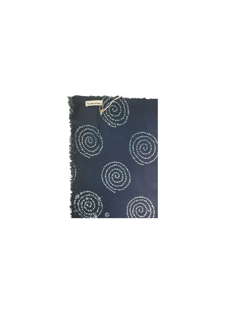 SCARF, BLUE, BATIK BKC-155, COTTON