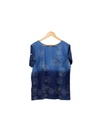 WOMEN'S POCKET TOP, 2xBLUE, OMBRE, BATIK-SEASHELL, COTTON