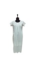 LAVANYA DRESS, WHITE, EMBROIDERY-CONE TREES, COTTON