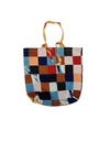 PW BAG, MIX-SHIBORI, PATCHWORK, COTTON