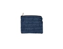 MEDIUM POUCH, BLUE, BATIK LINES, COTTON