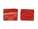 MEDIUM POUCH, RED, BATIK, COTTON