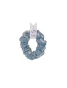 HAIRBAND, MEDIUM SCRUNCHIE, LIGHT BLUE, BATIK, COTTON