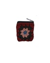 1-CROCHET COIN POUCH, FLOWER, SMALL, COTTON