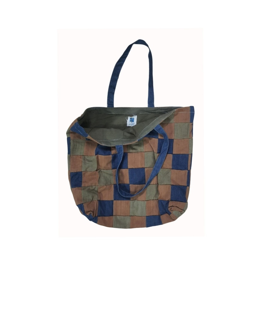 PW BAG, MIX_24, PATCHWORK, DENIM