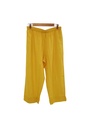 PYJAMA PANTS, DARK YELLOW, PLAIN, COTTON