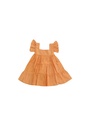 BABY PAA DRESS, PEACH, COTTON