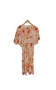 MAXI STRING KAFTAN, ORANGE-WHITE, SHIBORI, COTTON