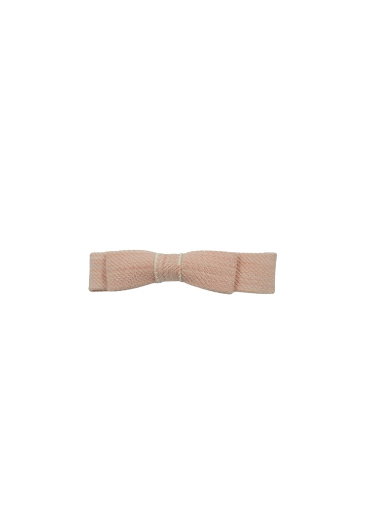 RIBBON HAIRCLIP, LIGHT PINK, DENIM