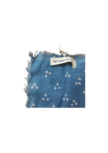 [SCA-WST-BL-BTK_156-COT/0S] SCARF, BLUE, BATIK BKC-156, COTTON