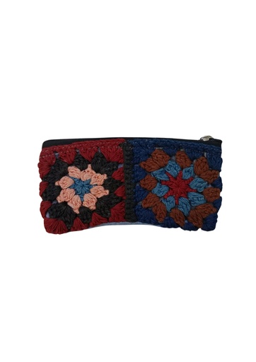 [POU-2_CRO-SPI-COT/0S] 2-CROCHET POUCH, COTTON