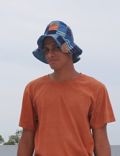 [HAT-BUC-MIX-PW-COT/0S] BUCKET HAT, MIX, PATCHWORK, COTTON