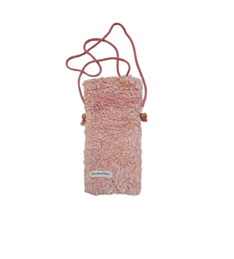 [POU-MOB-PK-NON-SHR/0S] MOBILE POUCH, PINK, SHERPA