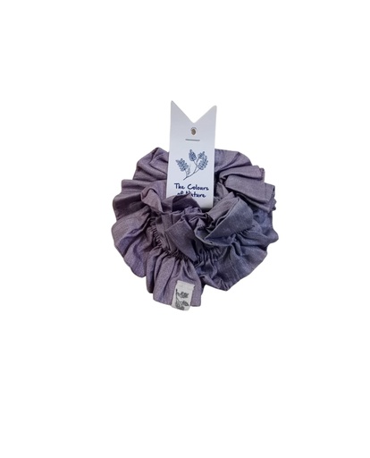 [HAB-SCR-PL-SIL] HAIRBAND, SCRUNCHIE, PURPLE, SILK