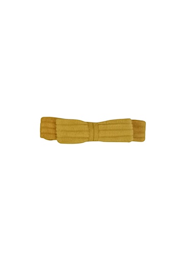 [HAC-RIB-YE-COR] RIBBON HAIRCLIP, YELLOW, CORDUROY