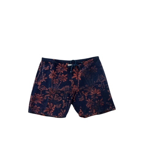 STRING SHORTS, BLUE-PINK, BATIK, COTTON