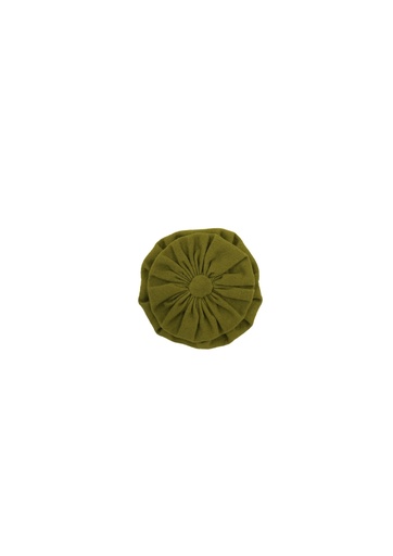[HAC-FLW_2-KH] FLOWER HAIRCLIP, DOUBLE, KHAKI